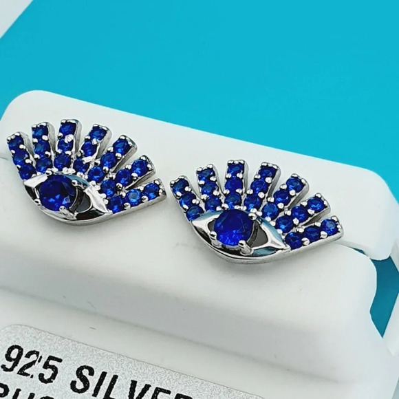 "925 Sterling Silver CZ Beautiful Earrings for Women, 1USPAR4199 - Picture 3 of 11